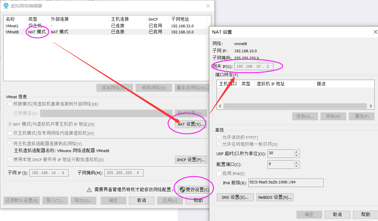 VMWare配置网关